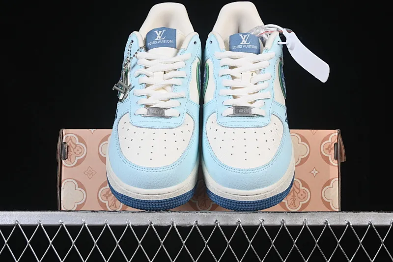 All categories Nk Air Force 1 Air Force series Nk Air Force 1 Low Air Force low-top Nike Air Force 1'07 Low LV joint white and blue Air Force 1 low-top casual sneakers YF9511-809